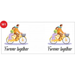 Ceramika biała filiżanka z nadrukiem na Walentynki 170 ml 6,5x8 cm z talerzykiem – prezent personalizowany