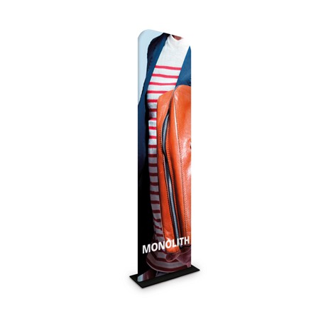 Stand tekstylny Formulate Monolith 90 cm x 238 cm z nadrukiem – mobilna reklama targowa