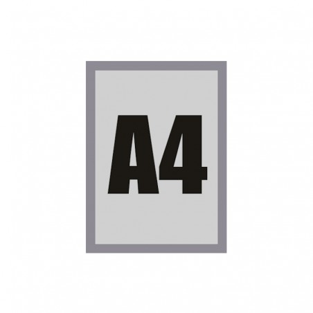 Ramka plakatowa magnetyczna A4 srebrna szybki montaż – do ekspozycji na witrynach