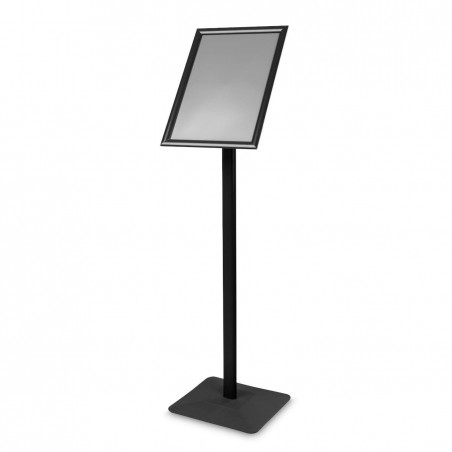 Metalowy stojak informacyjny A3 czarny – prezentacja treści