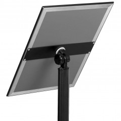 Metalowy stojak informacyjny A3 czarny – prezentacja treści