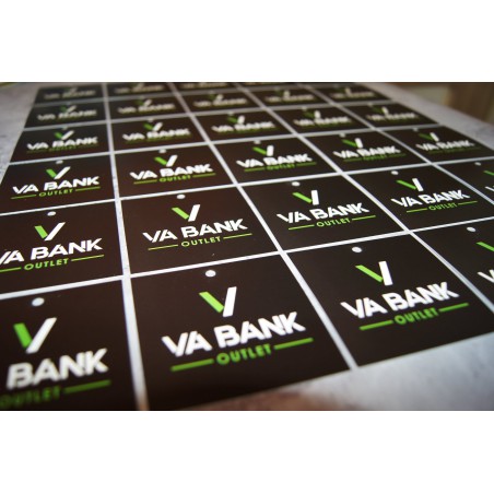 Wizytówki metki kwadratowe 65x65 mm z otworem – idealne jako zawieszki