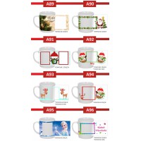 Kubek biały fotokubek 300 ml 9,5x8 cm z nadrukiem Świąteczny – personalizowany prezent