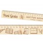 Drewniana linijka dla nauczyciela 20 cm