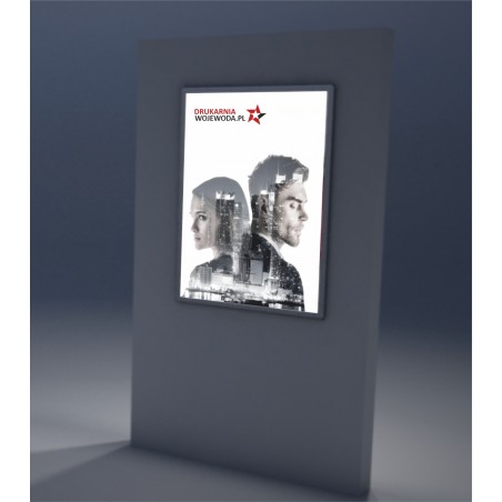 Podświetlana ramka LED OWZ A1 aluminiowa profil 25 mm – ekspozycja całodobowa