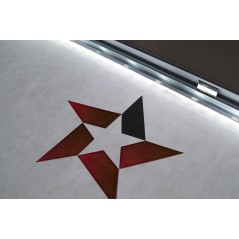 Podświetlana ramka LED OWZ A1 aluminiowa profil 25 mm – ekspozycja całodobowa