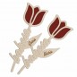 Drewniany tulipan Babcia z imieniem