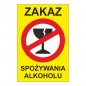 Tabliczka Zakaz Spożywania Alkoholu