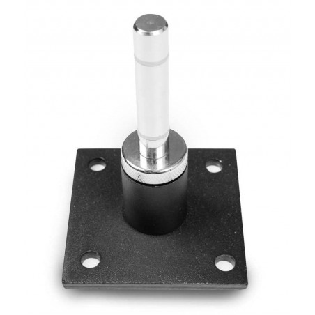 Stalowe mocowanie ścienne 90° 12×12 cm z rotatorem Ø16,5 mm – montaż flag reklamowych