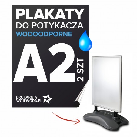 Blockout 330g plakaty A2 42x59,4 cm 2 szt. do potykacza – odporne na warunki pogodowe