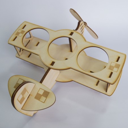 Drewniany samolot na piwo 28×18×27,5 cm 3 mm sklejka z grawerem – prezent dla piwosza
