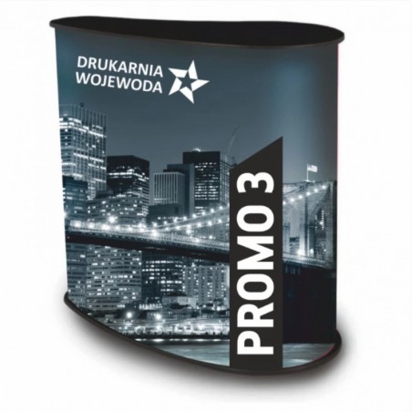 Szybko rozkładana trybunka reklamowa Promo 3 92×45 cm bez półki – mobilna prezentacja marki