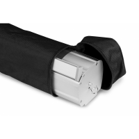 Mocna aluminiowa kaseta roll-up Strong 120x200 cm blockout 330g z torbą – idealny na targi