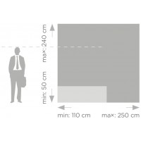 Teleskopowa ścianka banerowa 220x240 cm z imieniem korona czarne – tło na 18 urodziny