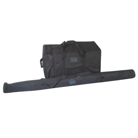 Wysoka flaga na stojaku Wind Dancer 530 cm – widoczność z daleka