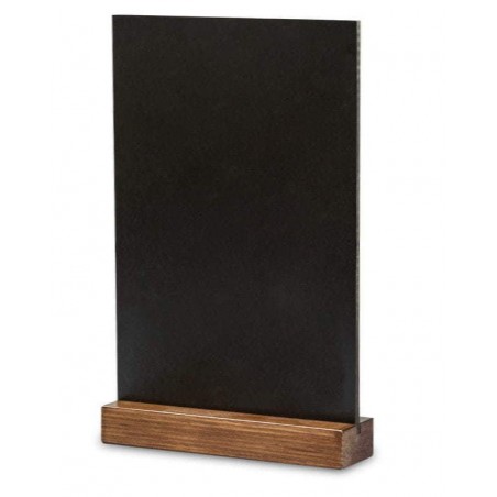 Stojak kredowy A6 drewniany 10×15 cm dwustronny – do opisów na stolikach