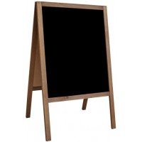 Drewniany potykacz kredowy S 90×51 cm dwustronny – do menu i promocji lokalu